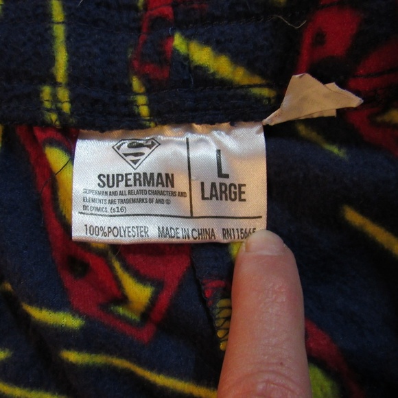 DC Comics Men's Superman pajama lounge pants - Picture 4 of 4